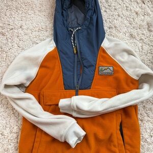 Passenger Women's Orange and Blue Hoodie